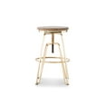 thumbnail image 5 of Linon Farhart Bar Stool with Adjustable Height & Swivel, Aged Walnut, 5 of 9