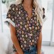 thumbnail image 2 of Mujeres Pantalones Cortos Impresos Blusas de Manga Corta Y Top Regular, Vestido de Moda de Verano Casual para Mujeres, 2 of 4