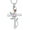 Pink, variant on Rose Flower Cross Necklace for Ashes Stainless Steel Cremation Jewelry for Ashes Gem Blue Zircon Urn Necklace for Men Women Ash Holder Cross Ashes Jewelry