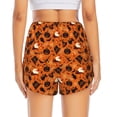 thumbnail image 2 of Lsque Retro Halloween Printed Women's Running Shorts with Liner Pockets,Elastic Quick Dry Workout Athletic Gym Yoga Shorts,Womens High Waist Shorts-X-Large, 2 of 9