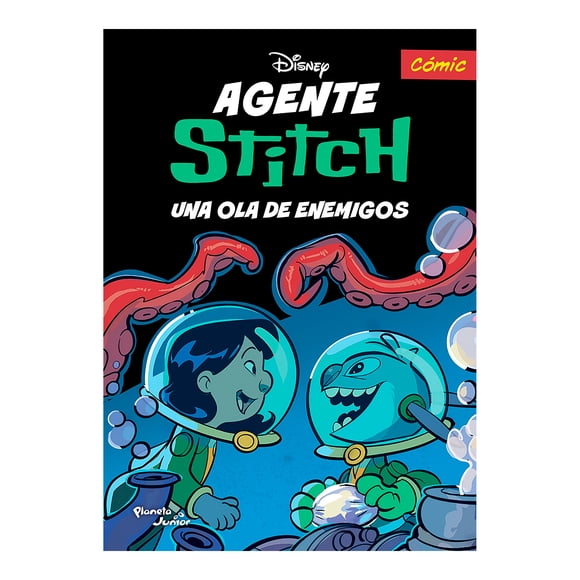 Agente Stitch Una Ola de Enemigos Planeta Junior Libro de Bolsillo Libros Infantiles 1A