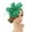 Green, variant on Washranp Faux Feather Fascinator Hat Net Yarn Hat Shape Bow Mesh Mini Beret Hat Headdress