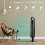 MaxKare 40 Tower Fan, 75° Oscillating Quiet Cooling Bladeless Fan with 12H Timers, 3-Speed & 3-Mode, Black