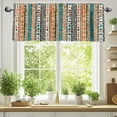 thumbnail image 2 of Bohemian Patterns Valances for Windows, 42 x 12in, Coloed Seamless Stitching Rod Pocket Kitchen Valance Curtain Light Filtering Window Treatments for Living Room Bedroom, 1 Panel, 2 of 7