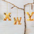 thumbnail image 4 of Christmas Decorations Acrylic 26 Letters Bee Pendant Home Acrylic Letter Honeycomb Bee Decorative Pendant, 4 of 7