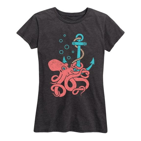 Instant Message - Anchor Octopus - Women's Short Sleeve Graphic T-Shirt