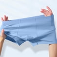 thumbnail image 6 of Yaoyar Mens Seamless Summer Boxer Shorts Breathable Lightweight Underwear with Comfort Fabric Casual Underwear,Blue,2XL, 6 of 7