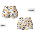 thumbnail image 3 of Sikiie Dog Faces Print Workout Shorts Women Scrunch Butt Gym Shorts Seamless High Waist Tummy Control Yoga Biker Athletic Shorts, 3 of 5