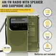 Milanix Small AM/FM Radio Portable Battery Operated with Best Reception ...