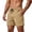 Khaki_001, variant on Domuza Men's Linerless Workout Shorts Lightweight for Running Sports Athletic Gym with Pockets White 2XL