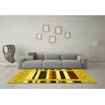 thumbnail image 3 of Ahgly Company Indoor Rectangle Abstract Yellow Contemporary Area Rugs, 7' x 9', 3 of 4