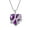 2-Amethyst-Feb, variant on Love Heart Pendant Necklace 925 Sterling Silver June Alexandrite Birthstone Jewelry for Women