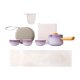 thumbnail image 3 of Juego de té de viaje japonés Juego de té chino con bolsa portátil 1 tetera y 3 Púrpura, 3 of 9
