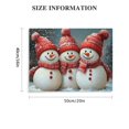 RUIYC Snowman Canvas Wall Art Funny Christmas Paintings Winter Snow