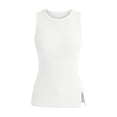 thumbnail image 7 of SPZTSX Womens Ribbed Racerback Tank Top Crew Neck Form Fitting Sleeveless Casual Basic Layering Tops, 7 of 7
