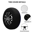 thumbnail image 5 of DouZhe Waterproof Spare Tire Cover, Kentucky State Seal Flag Prints Adjustable Wheel Covers Fit for Jeep Trailer RV SUV Car, 17 inch, 5 of 7