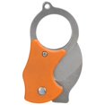 thumbnail image 3 of Cuchillo portátil de acero inoxidable con hoja de garra de águila, minicuchillo plegable para exteriores con llavero, color naranja, 3 of 9