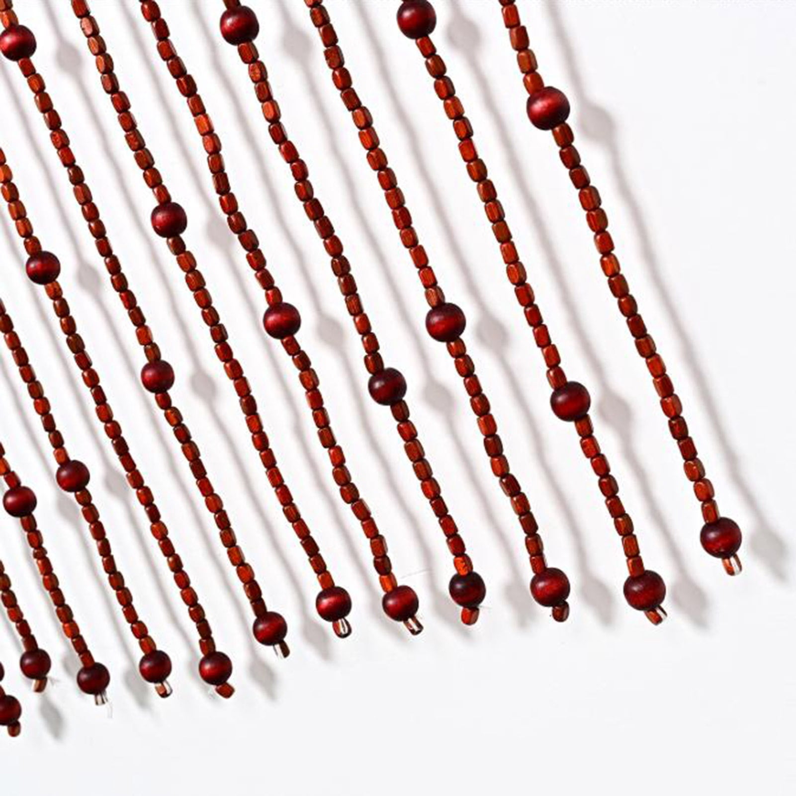 Beaded Door Curtains,90*180cm Natural Wood Beaded Curtain,Doorway Room Divider Door Curtain Screen Panel,Indoor Decorative Divider Curtains