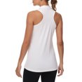thumbnail image 3 of Xidunhg Women's Sleeveless Tank Top Golf Polo Shirts Summer Sports Athletic Fashionable Workwear-Quick Dry White 2XL, 3 of 7