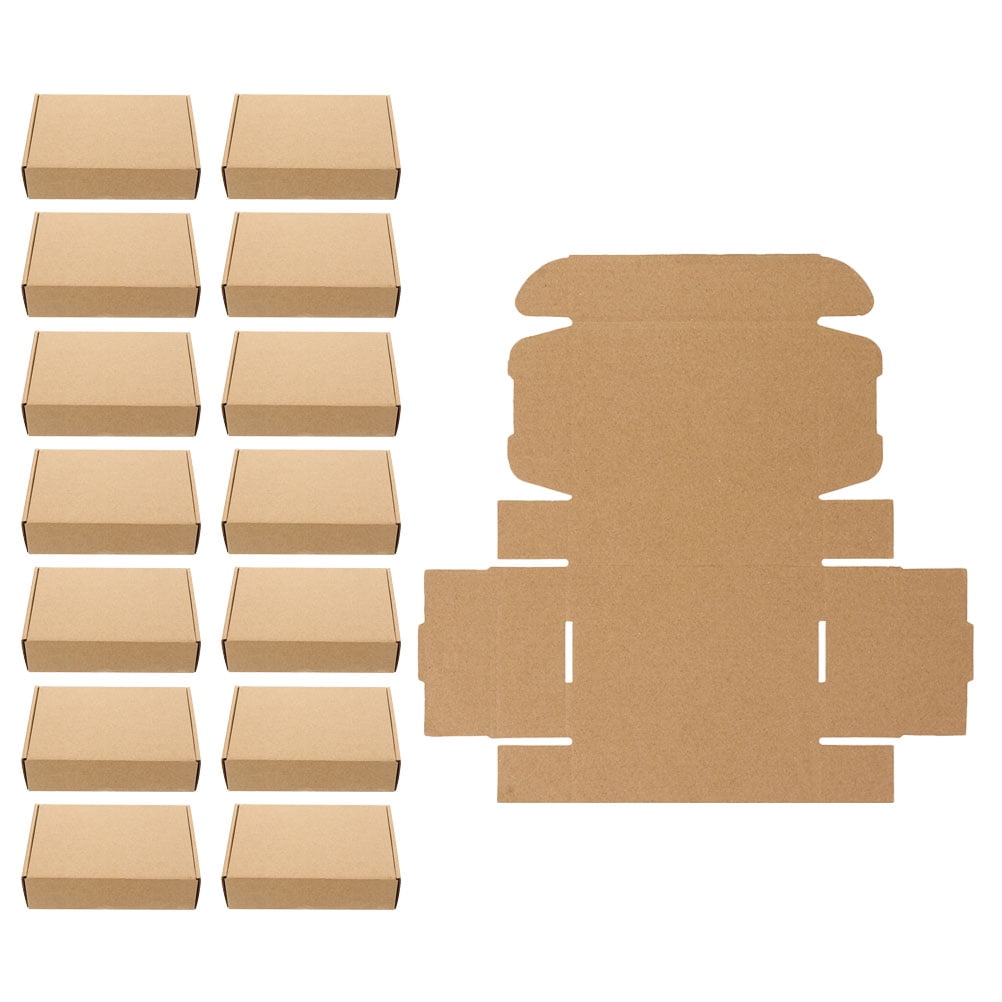unbranded  15 Pcs Kraft Paper Box Moving Boxes Medium and Large Shipping Postbox Shirt for Presents Bridesmaid