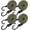 Reflective Army Green, variant on XSTRAP STANDARD 4PCS Adjustable Bungee Cords with Hooks 77 Inch, Heavy Duty Flat Tarp Straps Elastic Bungee Cords for Cargo, Luggage, Camping, and Outdoor Use, Army Green