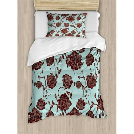 Ambesonne Floral Duvet Cover Set Walmart Com