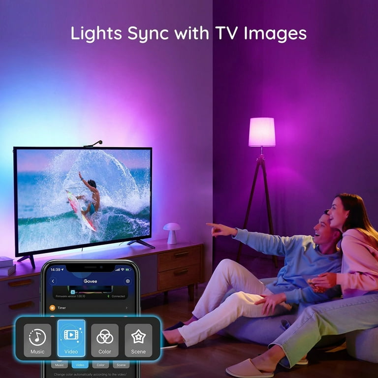 Led Strip Lights Tv Led Backlight For Tv Control Sync To Music