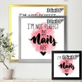 thumbnail image 4 of Designart 'I Am Not Perfect But My Nails Are on Pink Background' Modern Framed Art Print, 4 of 4