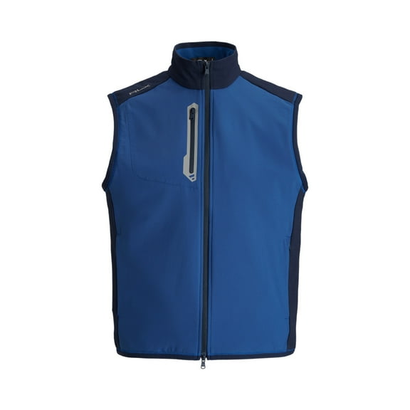 Polo Tech Terry Full Zip Vest - Navy