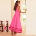 thumbnail image 6 of IBTOM CASTLE Women's Summer Casual Dress Spaghetti Long Maxi Sundress Elegant Empire Waist Beach Trendy Weeding Guest Dress S Hot Pink, 6 of 8