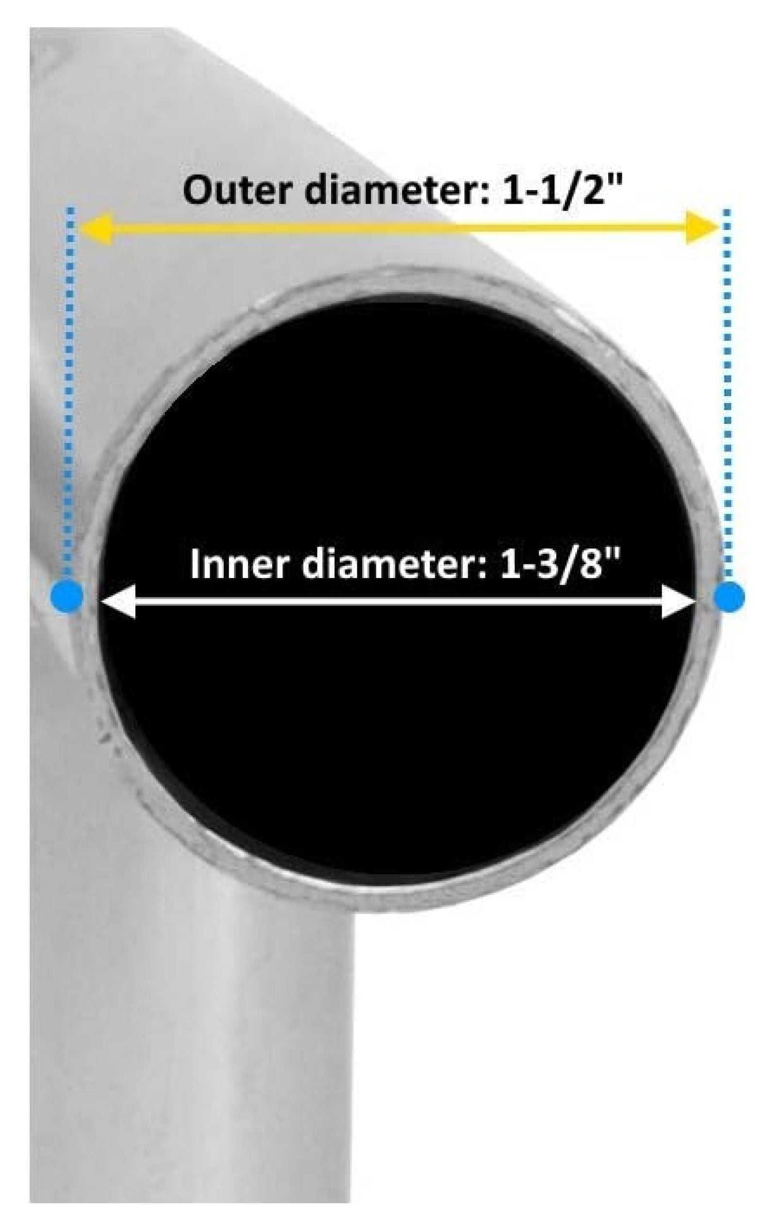 Canopy Fittings 1-3/8" 4-Way Connectors - 3 Pack | Carport Tent Shed Couplers | Galvanized Steel Frame Joints | Without Poles