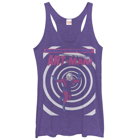 Women's Marvel Ant-Man Charge of the Ant Brigade Racerback Tank Top Purple Heather Large