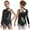 Black, variant on Sholeno Kids Girls Sequin Latin Dance Tassel Dress Leotard Shiny Asymmetrical Shoulder Fringe Skirted Bodysuit Black 16