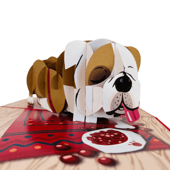 Snoozy Dog 3D Pop Up Card for Birthday, Travel Gift, Handmade Laser Cut Greeting Card, Greeting Card for all occasions, congratulations, birthday, thank you