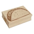 thumbnail image 1 of Detailed Taco Sketch Mexican Cuisine Food Rectangle Rubber Stamp Stamping Scrapbooking Crafting - Small 1.7in, 1 of 7