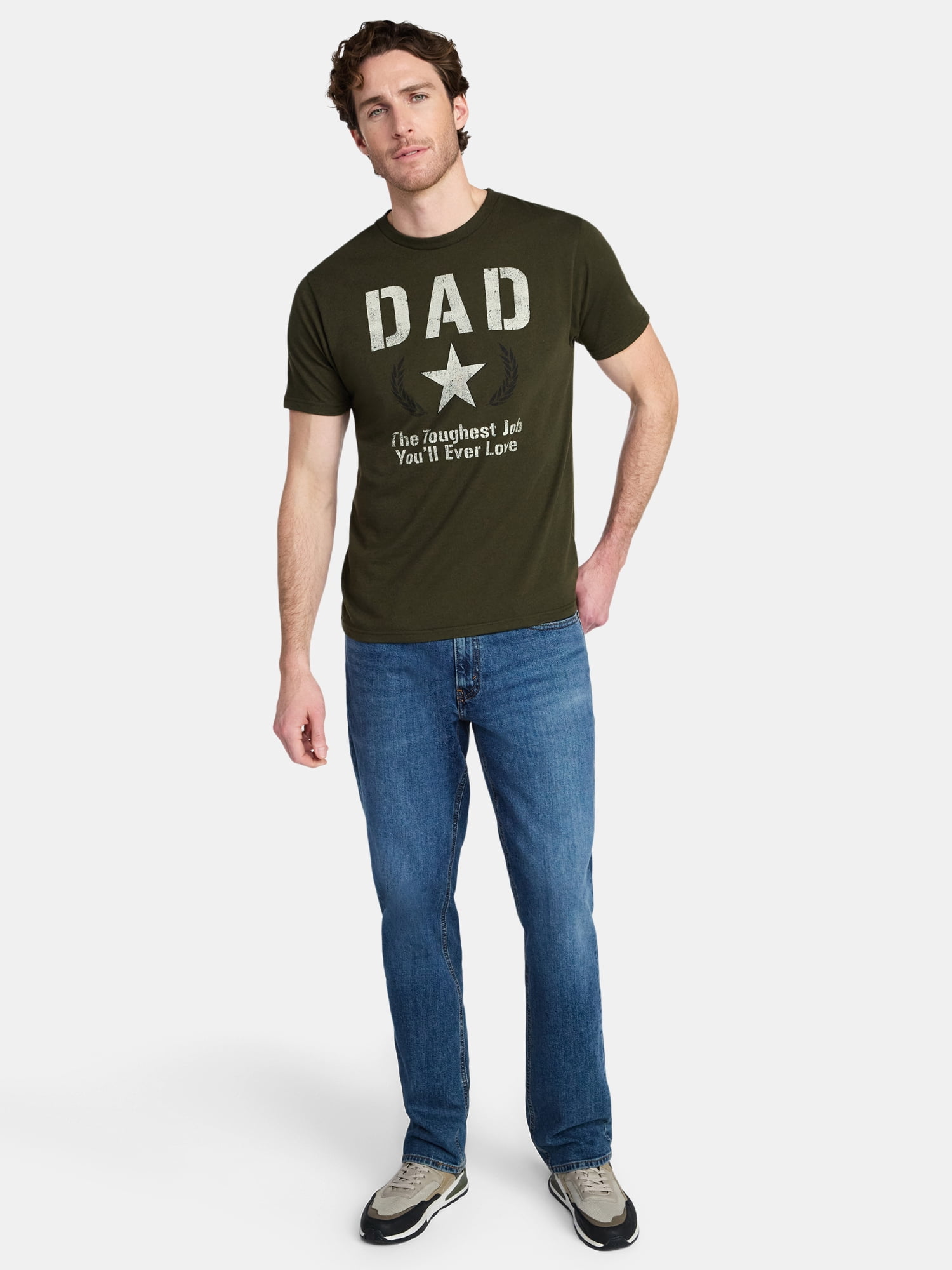 Father's Day Men's Army Ranger Dad Graphic Tee by Way to Celebrate, Sizes XS-5XL