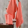 thumbnail image 3 of Hawmam Linen Coral Orange Hand Towels 4-Pack - Luxury 100% Turkish Cotton, Super Absorbent, Quickdry, Low Lint, Plush, Soft & Fluffy - Premium Bathroom Towel Set, Turkish Towel for Spa, Airbnb, Hotel, 3 of 7