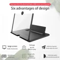 thumbnail image 7 of 12" Screen Magnifier - 3D HD Projector Screen for Smartphones - Black, 7 of 7