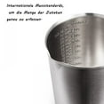 thumbnail image 2 of Handle Stainless Steel Measuring Cup, Unbreakable 1000 Ml Jug With Reliable Quality, Lightweight Design For Easy Handling, Solid Grip Handle Ensures Secure Pouring, Wide Mouth, 2 of 5