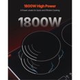 thumbnail image 3 of 1800W 2 Burner Induction Cooktop Electric Countertop Burner Touch Control, 3 of 6