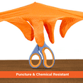 thumbnail image 3 of 1st Choice Orange Disposable Nitrile Gloves Size X-Large 200 Count, Diamond Grip, 3 of 7