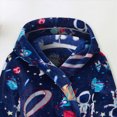 thumbnail image 4 of TOWED22 Kid Fleece Hooded Robes Girls Cartoon Bathrobes Boys Soft Plush Sleepwear Toddler Fuzzy Pajamas, 4 of 6