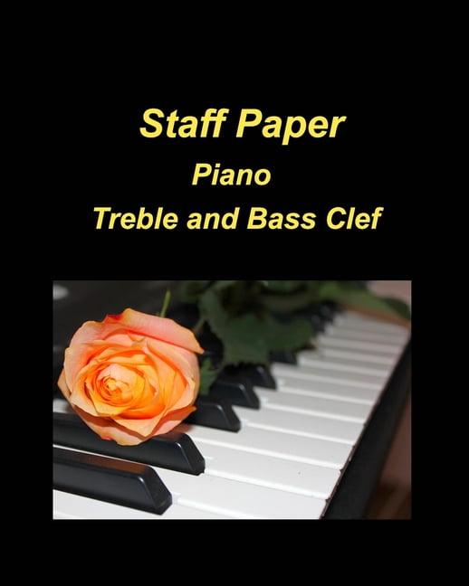 Staff Paper Piano Treble and Bass Clef Music Piano Staff Paper Treble Bass Compose Write Print