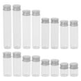 thumbnail image 5 of MLINS 16pcs Small Glass Bottles Mini Jars With Screwed Metal Lids Tiny Clear Vials Aluminium Top Jewelry Beads Container Miniature Sample Bottle For Wedding Favors, 5 of 8