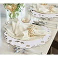 thumbnail image 5 of Decozen White Doilies Set of 4 - Round Placemats European Embroidery for Dining Table Home Decor Wedding - 15 inches - The Snow Blossom Collection, 5 of 8