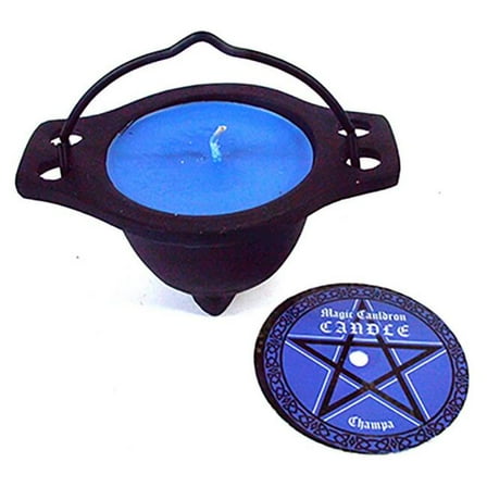 AzureGreen CCNAGC Nag Champa Candle in Cauldron