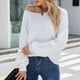 thumbnail image 5 of Blusa informal de manga larga con cuello redondo y manga larga para mujer Fridja  hjk1626, 5 of 8