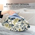 thumbnail image 4 of Yayeee Pillowcase Queen Size Set of 2 Satin Wrinkle Resistant Pillow Case, Light Floral, 4 of 8