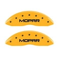 thumbnail image 3 of MGP 4 Caliper Covers Engraved Front & Rear MOPAR Yellow finish black ch, 3 of 6