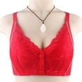 thumbnail image 3 of Training Bra Women Convertible Bra Feature V-Neck Bralette Bra Style W-1692 Red 4XL, 3 of 5